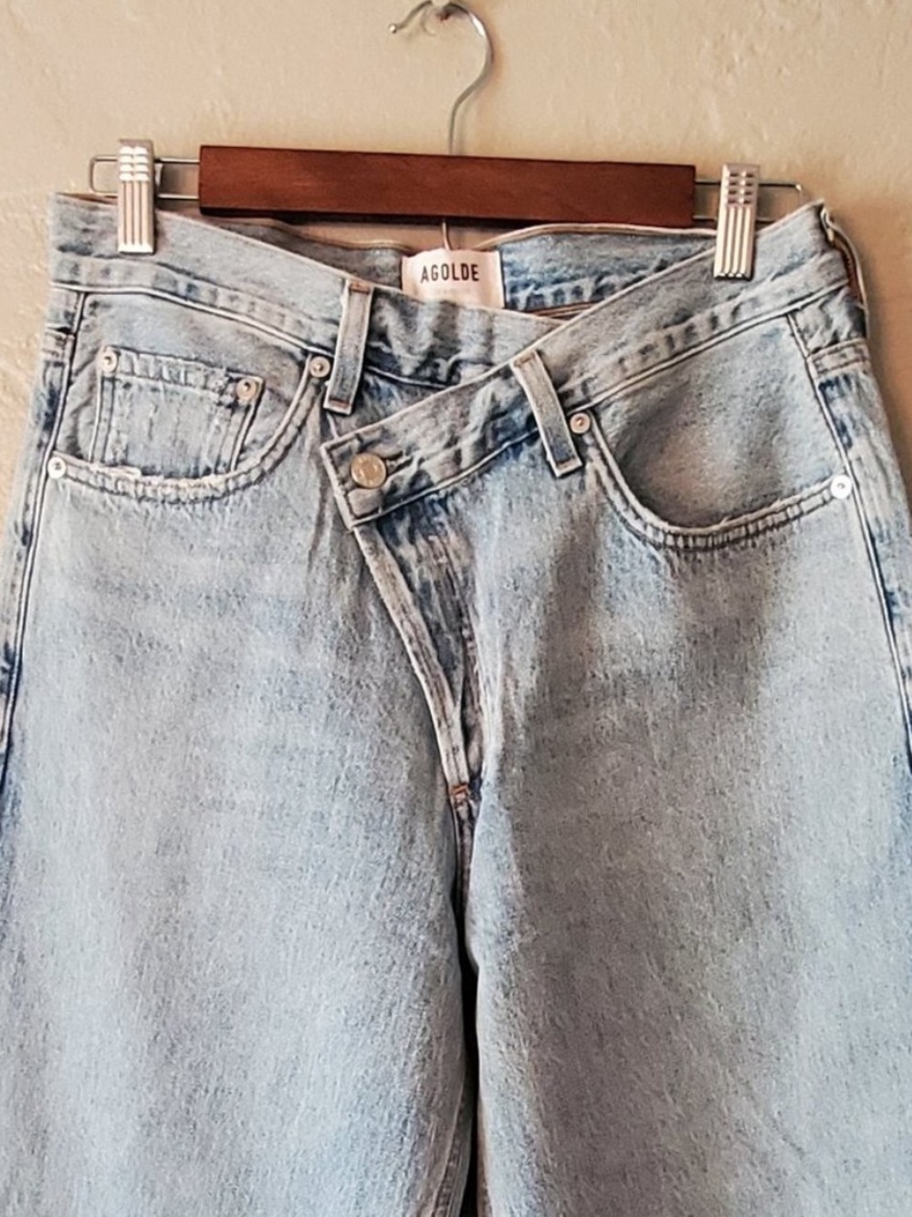 AGolde crisscross jeans 28